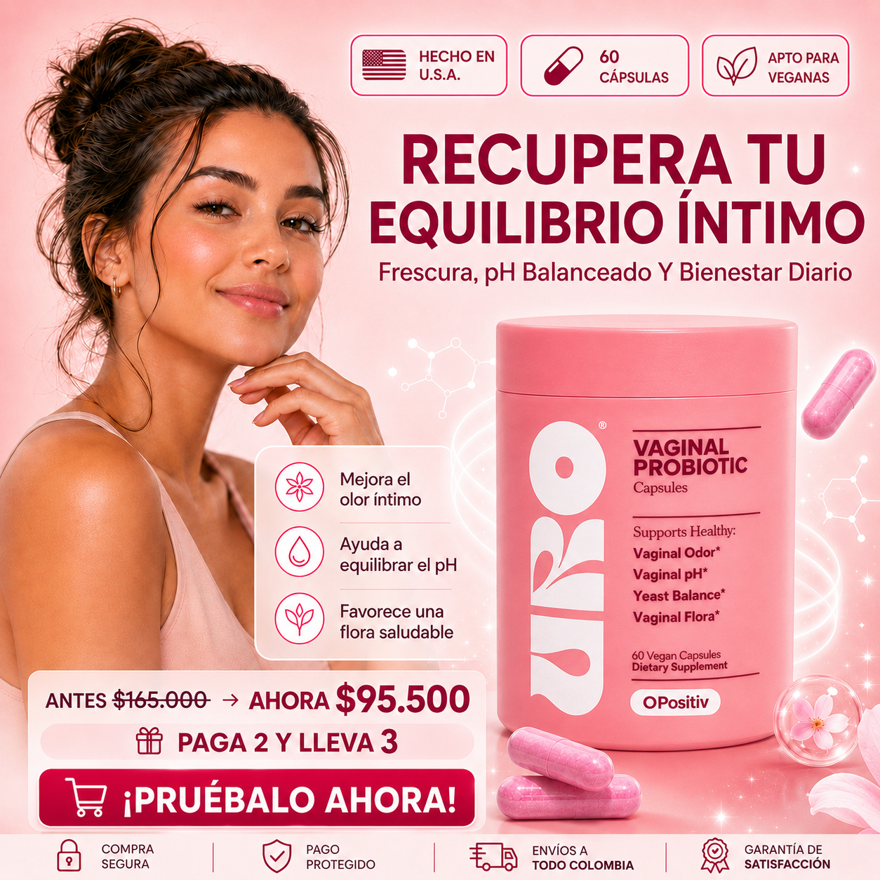 URO PROBIÓTICOS VAGINALES ORIGINAL IMPORTADO